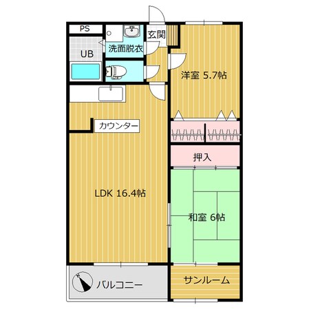 フロラシオン来夢の物件間取画像